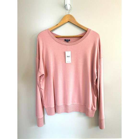 Splendid Tops - Splendid Women's Pullover Sweatshirt Pink Comfort